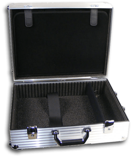 Werkzeugkoffer mit Trolley-Halterung