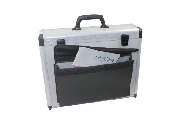6er Weinkoffer mit Trolley-Halterung