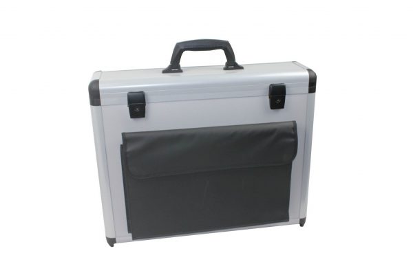 6er Weinkoffer mit Trolley-Halterung