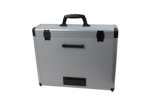 6er Weinkoffer mit Trolley-Halterung