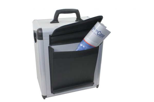 8er Weinkoffer mit Trolley-Halterung